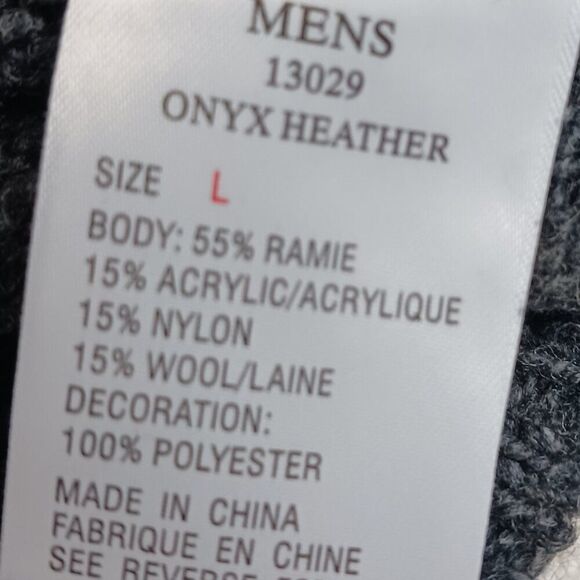 Woolrich Men's size L Jacket Sweater Dark Grey Brown Color - Picture 7 of 11